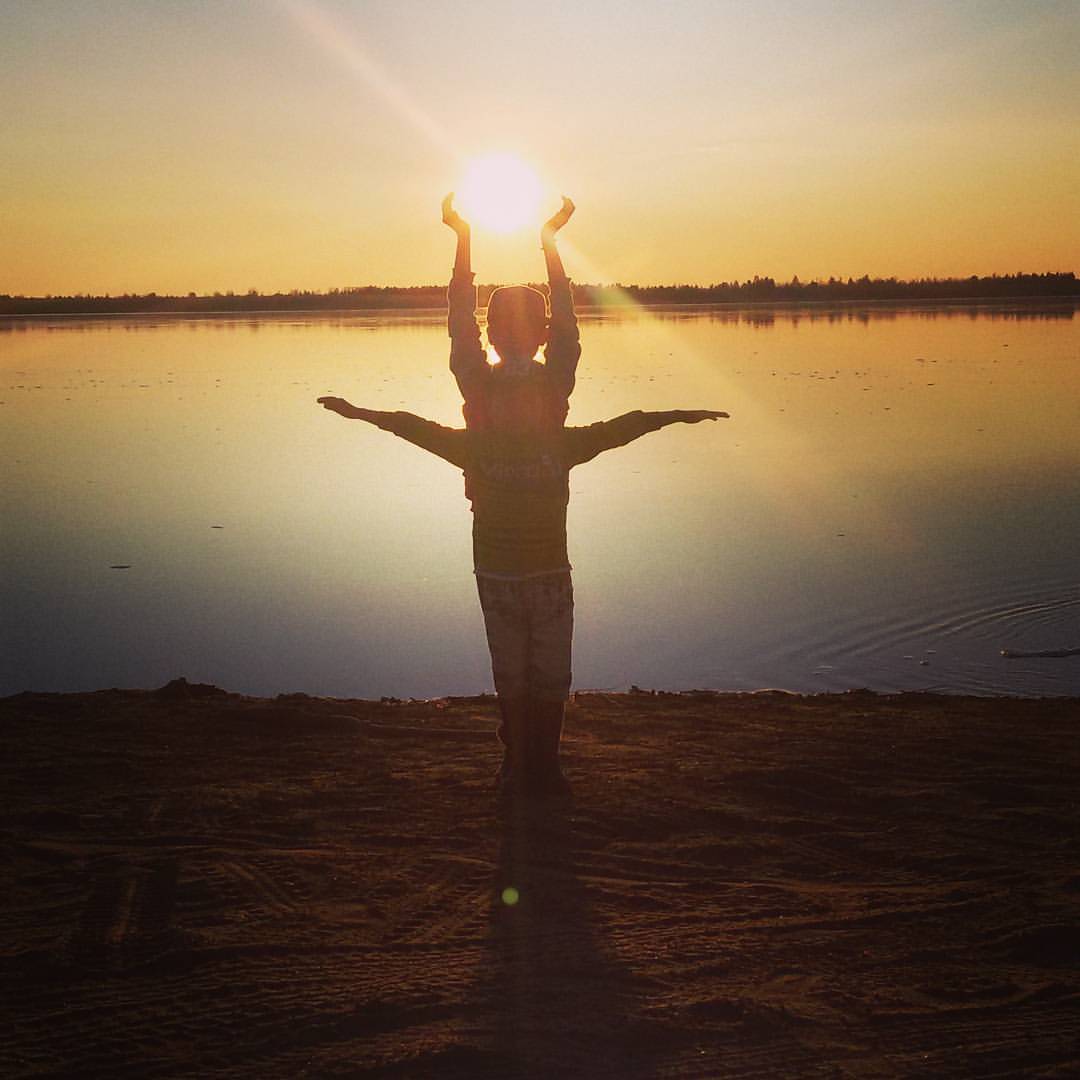 #рекавилюй 🌊#закат🌇#племяшки💋 👫
