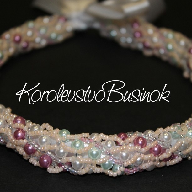 korolevstvobusinok в LOOKY — Колье "Императрица" #императрица #бисер #бусы #хэндмейд #кор