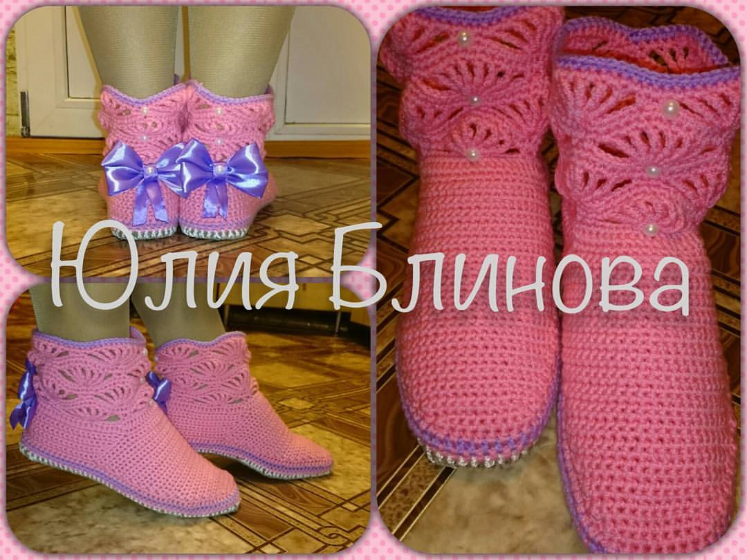 ulianna2104 в LOOKY — #назаказ для Юлии #вязание #вязаниекрючком #сапожки #сапожки