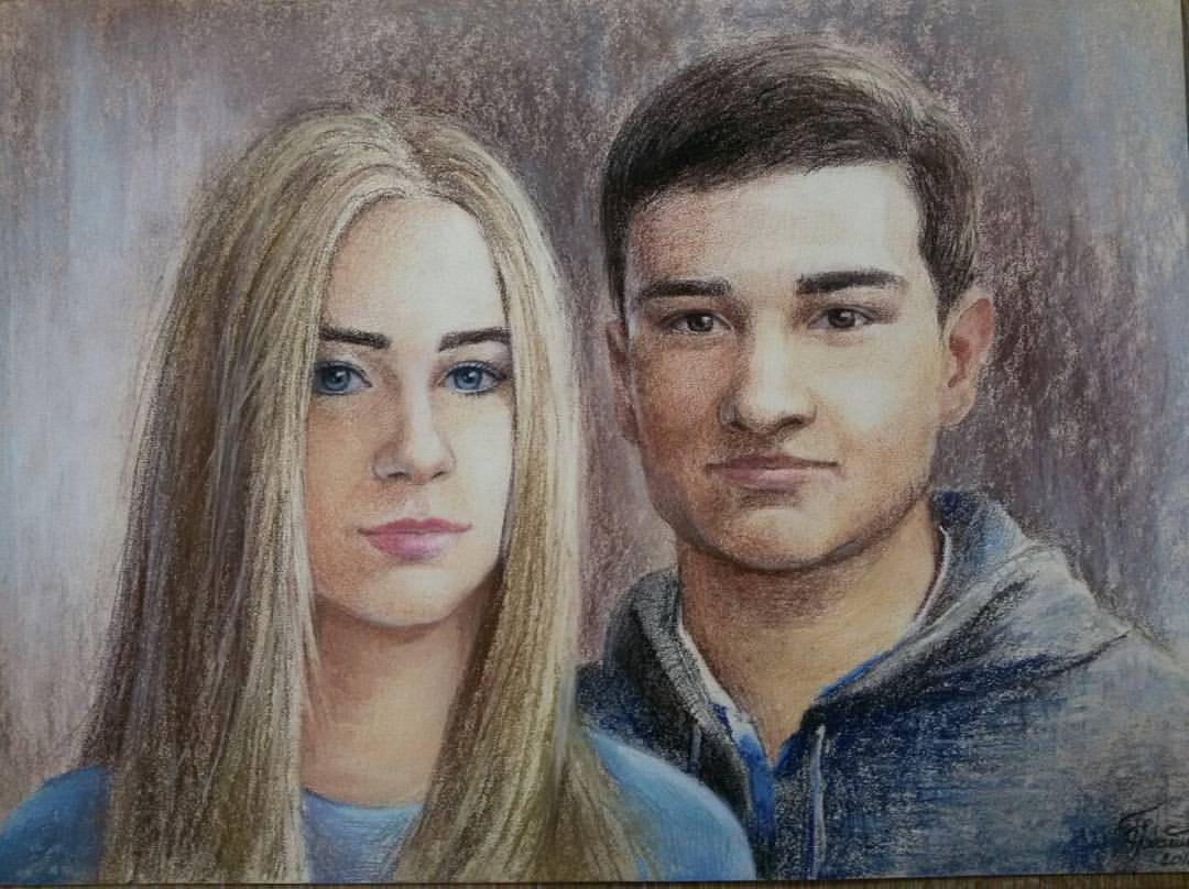 brelena_art в LOOKY — Графический портрет в ограниченном колорите #портретпофото#п