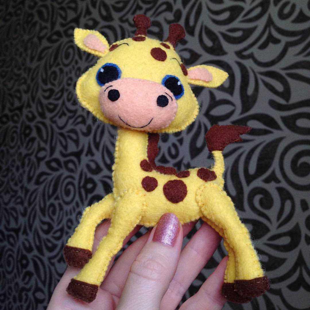 akirina_n в LOOKY — Весёлый #жирафик по мк Марьи Ману #фетровыеигрушки #felt #fe