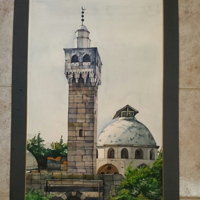 irinamohamad в LOOKY — Watercolor. Lebanese series. Tripoli old mosque. Акварель. Л