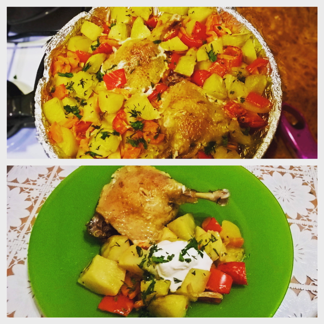 gladkovmax в LOOKY — Ночной жор, утиные ножки запеченные в духовке с овощами. Теп