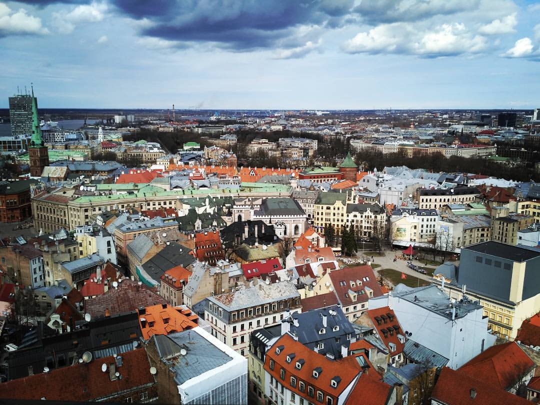 lenaloshagina в LOOKY — Вид с Церкви Святого Петра, Sv. Pētera baznīca #riga  #latvi