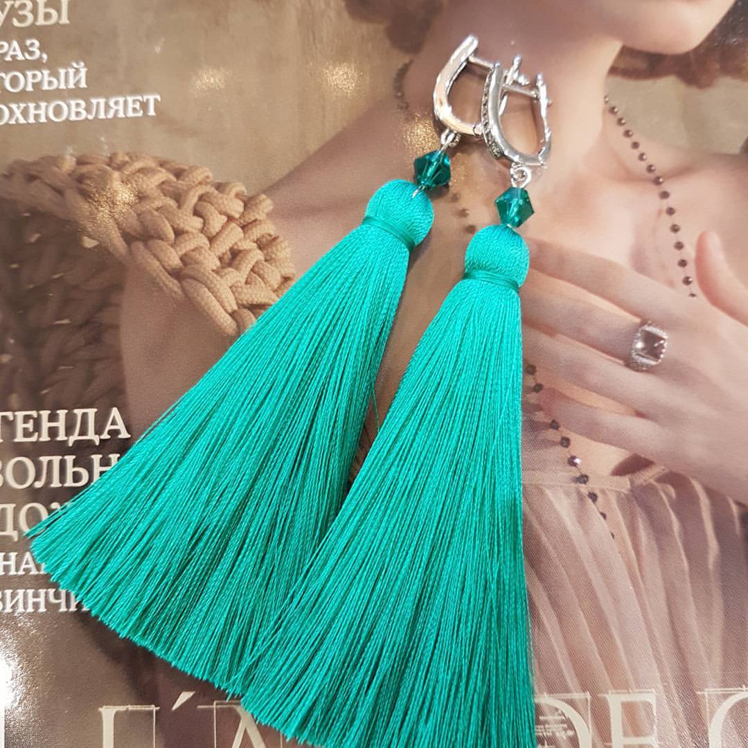 Лето... #серебро925 #серьгикисточки #лето