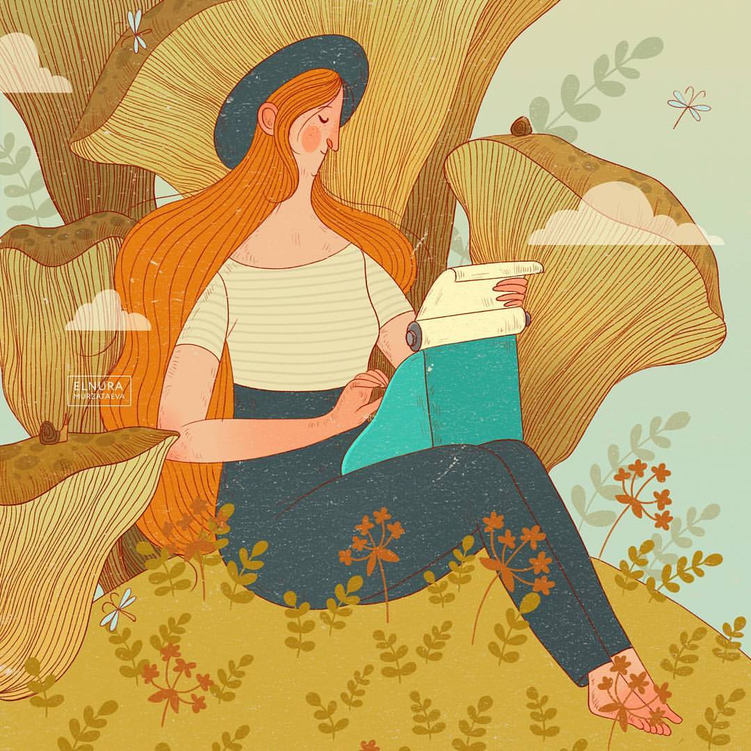 elnuramurzataeva в LOOKY — Буква за буквой, строчка за строчкой 🍄🍄🍄
#illustration #и