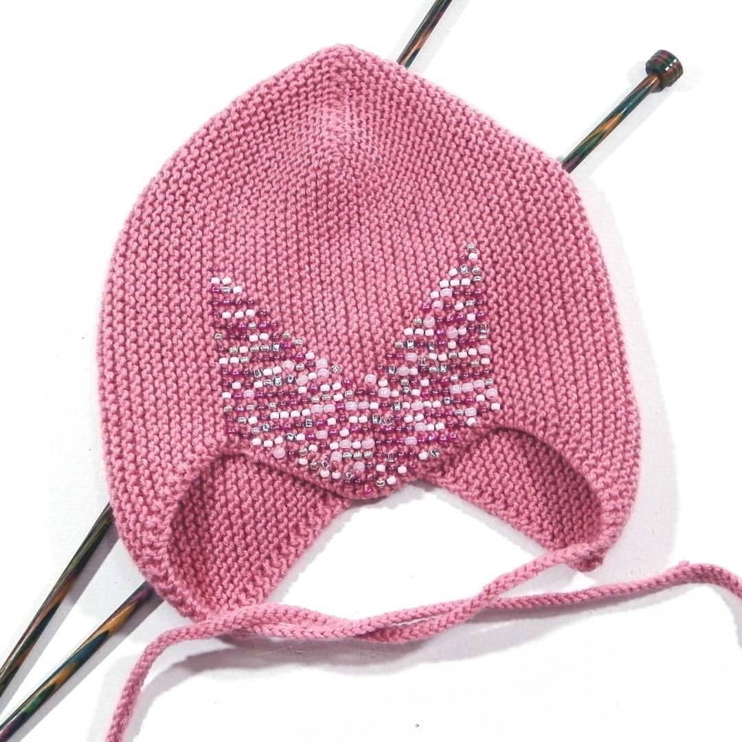 usknits в LOOKY — Helmet hat for a little princess. Merino wool and silk with 