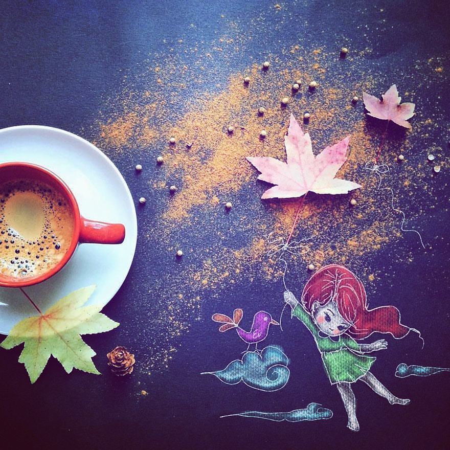 kris_probiz в LOOKY — 🍁Чай горячий из любимой кружки, ⠀
Из окна чуть тянет холодк