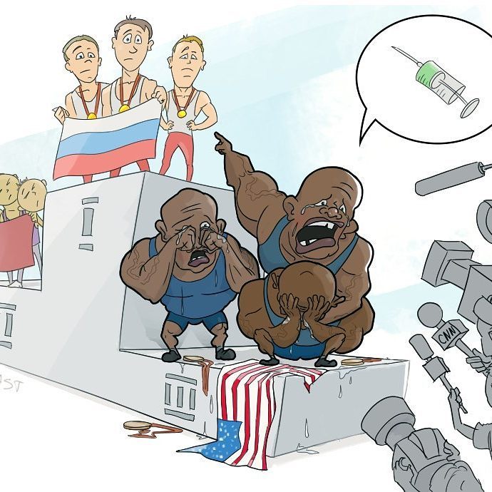 ghosts1252 в LOOKY — Карикатура, отражающая нынешний мировой спорт