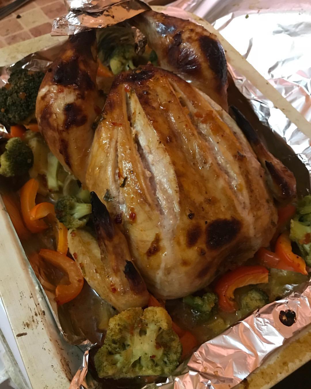 oksankayu в LOOKY — Моя первая курица запеченая в духовке😍😍😋 #мамашефповар #к