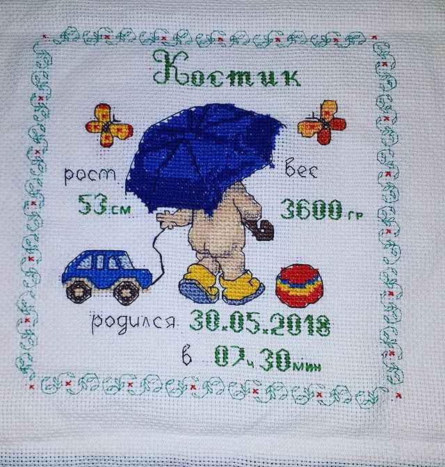 margusya_20 в LOOKY. . Вышила метрику для м...
