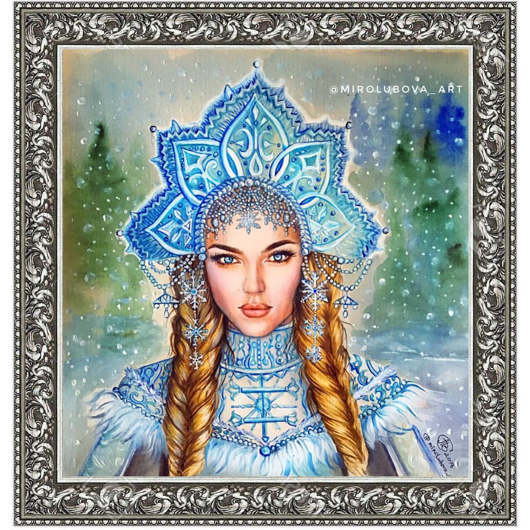 mirolubova_art в LOOKY — Акварель, формат 280*280 мм.
А вы знали, что Снегурочка живё