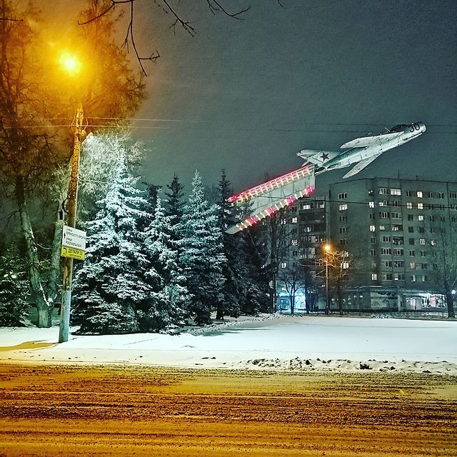 liman32 в LOOKY. #зима,#самолет,#внебо,#вечер,#снег. #зима #самолет#внебо...