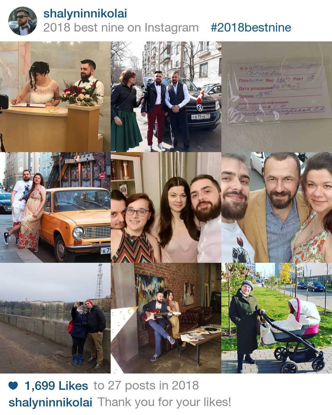По традиции. 9 лучших. Всем спасибо за этот год! 
#bestnine2018