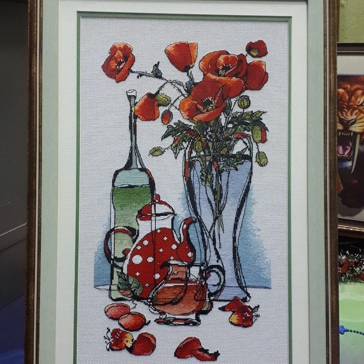 koptena в LOOKY — Оформленная "Стеклянная фантазия #3" от @oven_cross_stitch_ 