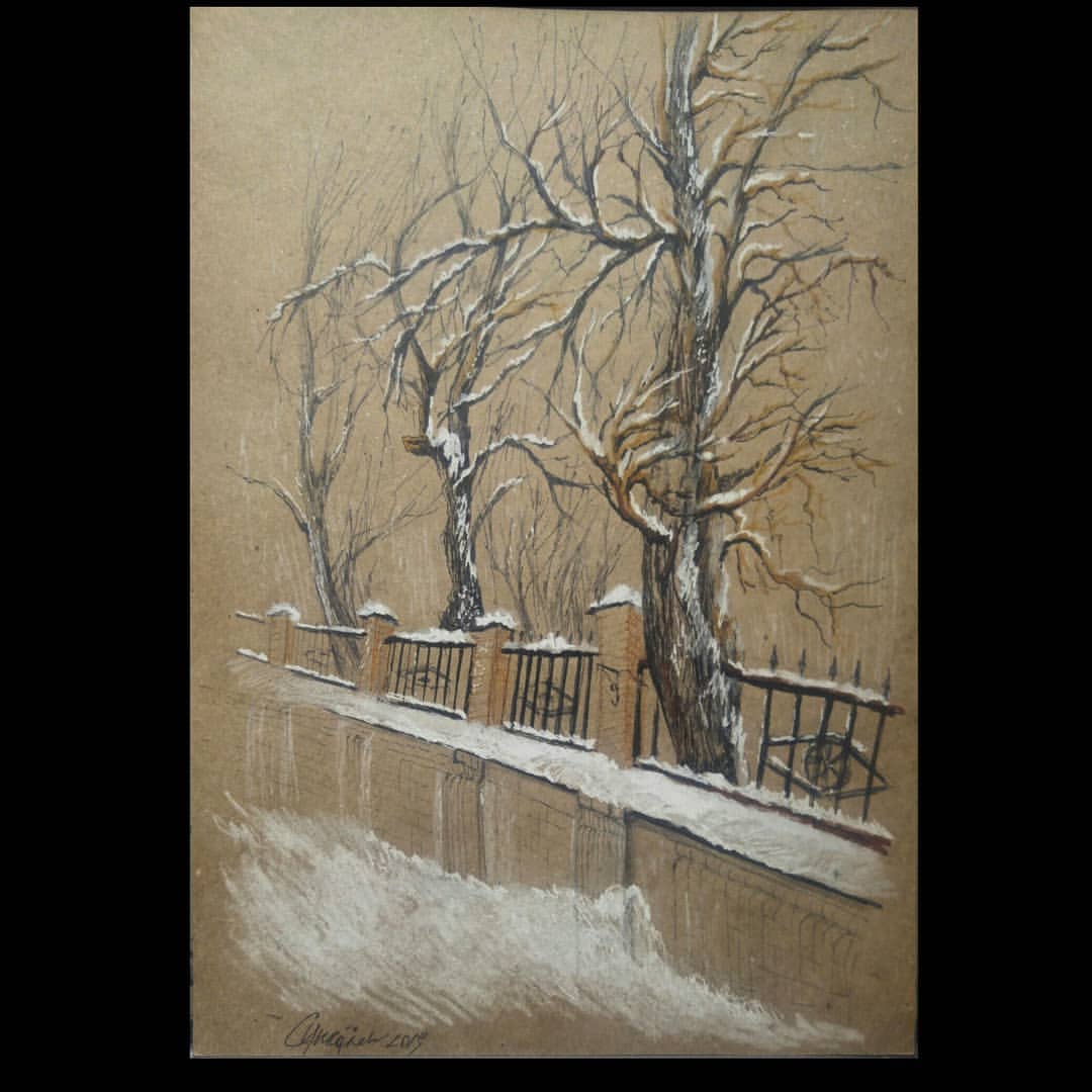 fe_svetlana_art в LOOKY — Зарисовка в #рисовальныйежедневник19 ✏ ..А4 крафт, фломастер