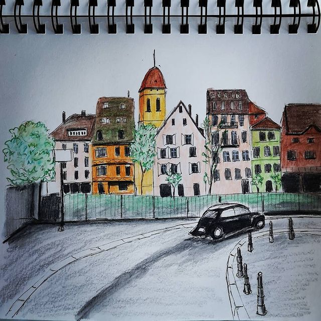 artist_inspirer в LOOKY. #скетчинг,#скетчбук,#зарисовка,#рисунок,#набросок,#рисунокпореференсу,#watercolorpencils,#watercolor,#aquarelle,#sketching,#sketh,#sketchbook,#instagood,#instaartist,#art,#artist,#urbansketch,#urbansketcher,#travelbook,#travelsketch,#travels. Хочется мне в рисунк...