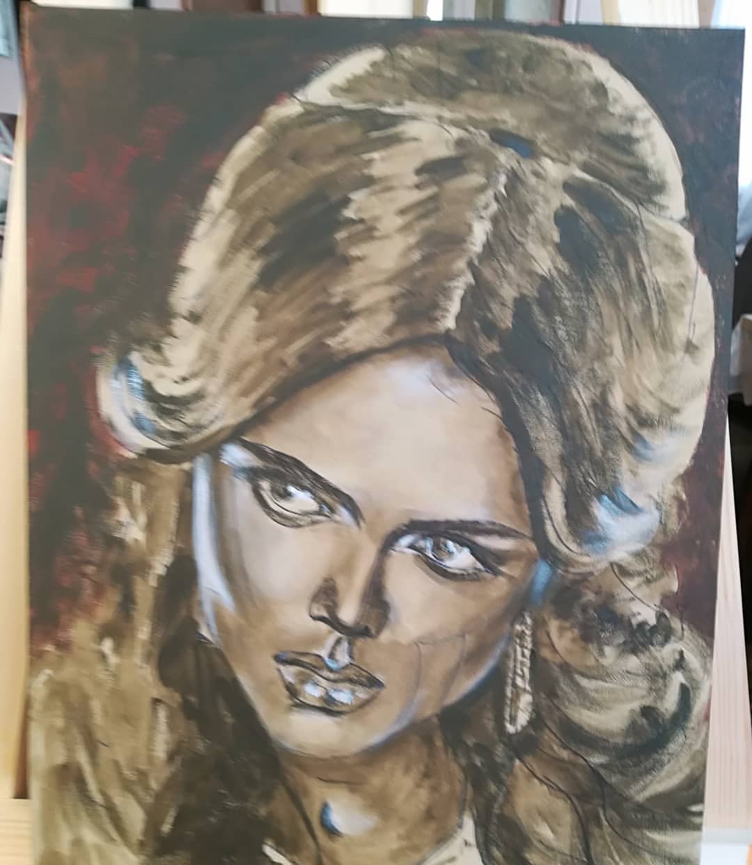 art_irasokolova в LOOKY — Второй теневой подмалевок. Продолжаю писать портреты. Взялас
