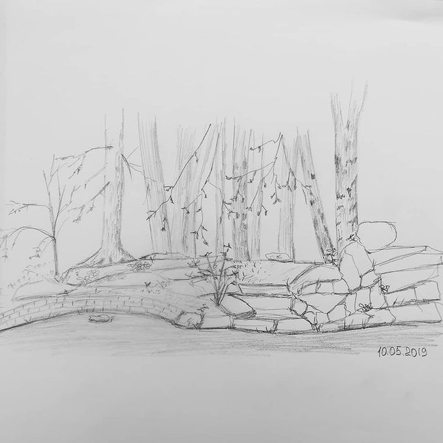 artist_inspirer в LOOKY. #скетчбук,#скетчинг,#urbansketcher,#sketching,#sketh,#illustration,#illustrator,#instagood,#рисунок,#зарисовка,#набросок,#набросокснатуры,#art,#artist,#вднх,#vdnh,#парк. Грот в парке ВДНХ. Б...