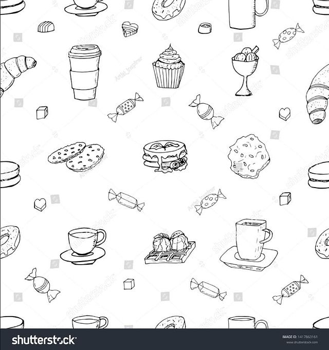 artist_inspirer в LOOKY. #illustration,#illustrator,#coffee,#doodle,#pattern,#shutterstock,#vector,#art. Ну... здравствуй Шат...