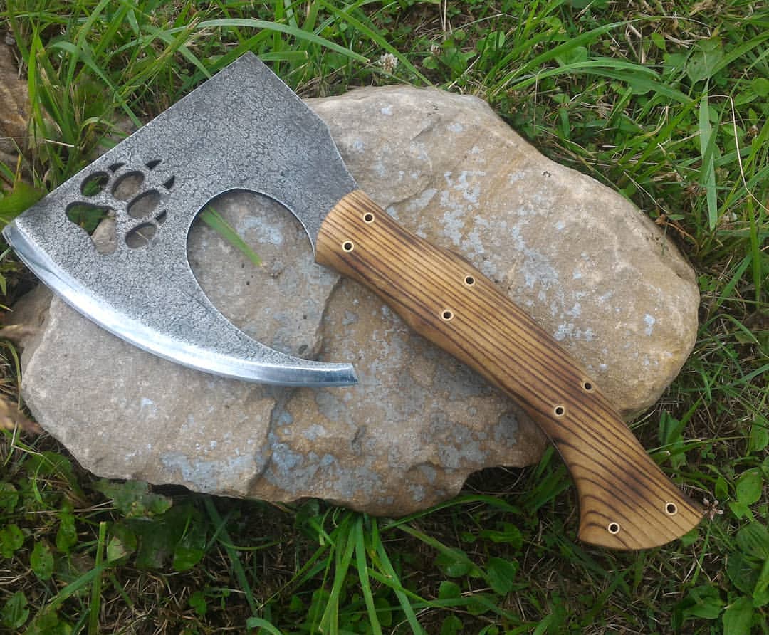 borema_knife_axes в LOOKY — 🌟Топор "Сварог с Лапой". 📍Сталь 9XC. 📍Рукоять Дуб.📩Для з