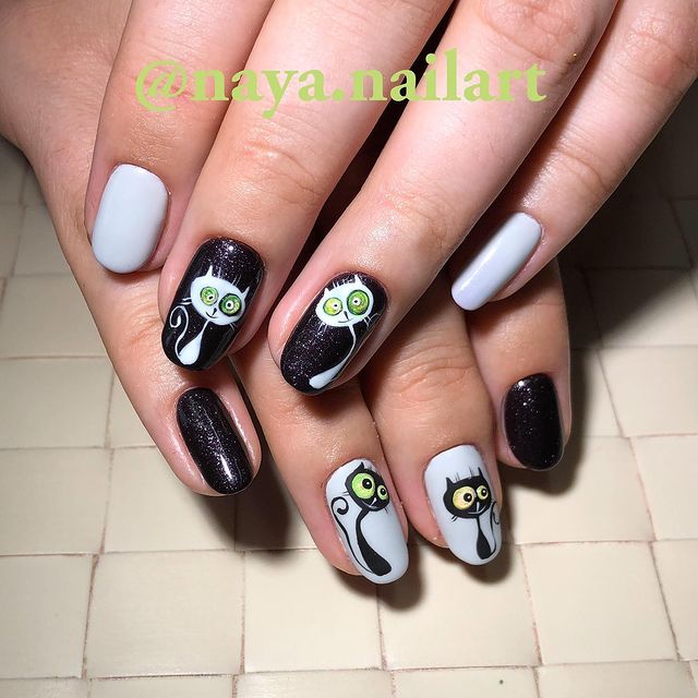 naya.nailart в LOOKY. #маникюр,#manicure,#дизайнногтей,#ногти,#nail,#nails,#nailart,#naildesign,#одинцово,#ноготки. Чумовые котэ. 😸 
#м...