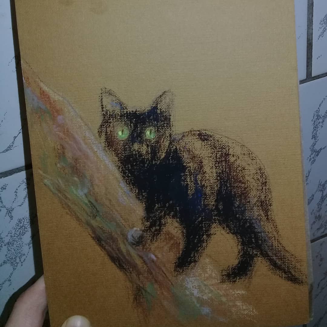 yushaart в LOOKY — #котябрь подходит к концу и марафон #масляная_пастель_октябр