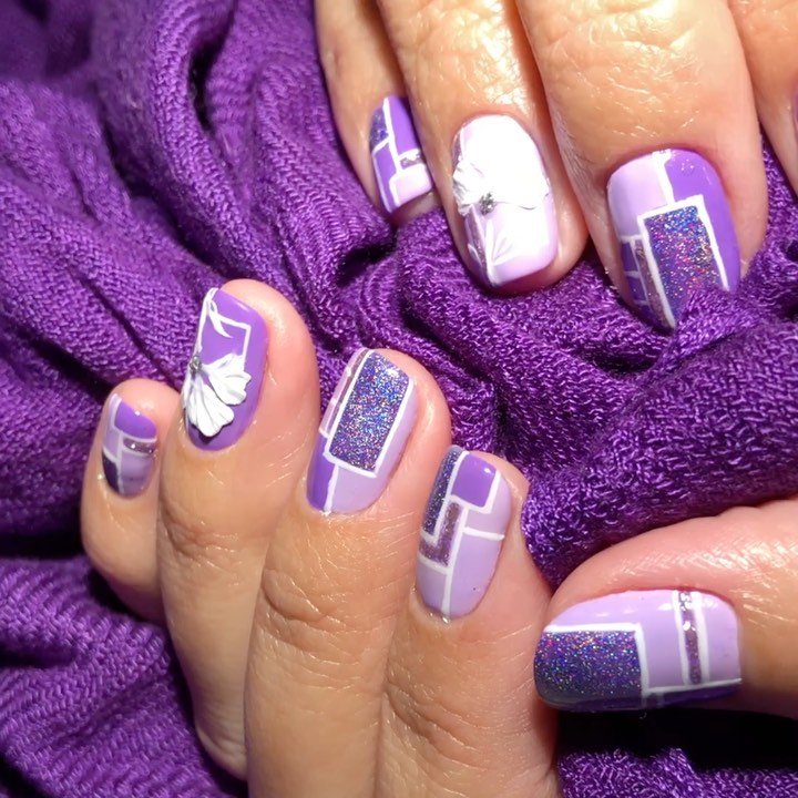 naya.nailart в LOOKY. #маникюр,#manicure,#дизайнногтей,#ногти,#nail,#nails,#nailart,#naildesign,#одинцово,#ноготки,#маникюродинцово,#педикюродинцово,#росписьногтей. Фиолетовое настроени...