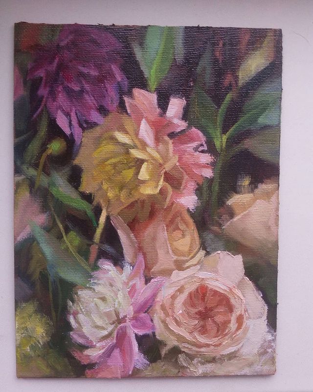 primakova.tanya.art в LOOKY. #живописьмаслом#oilpainting#oil#art#oilflowers#oilpaintingflowers. 15х20 см, х/к, масло...