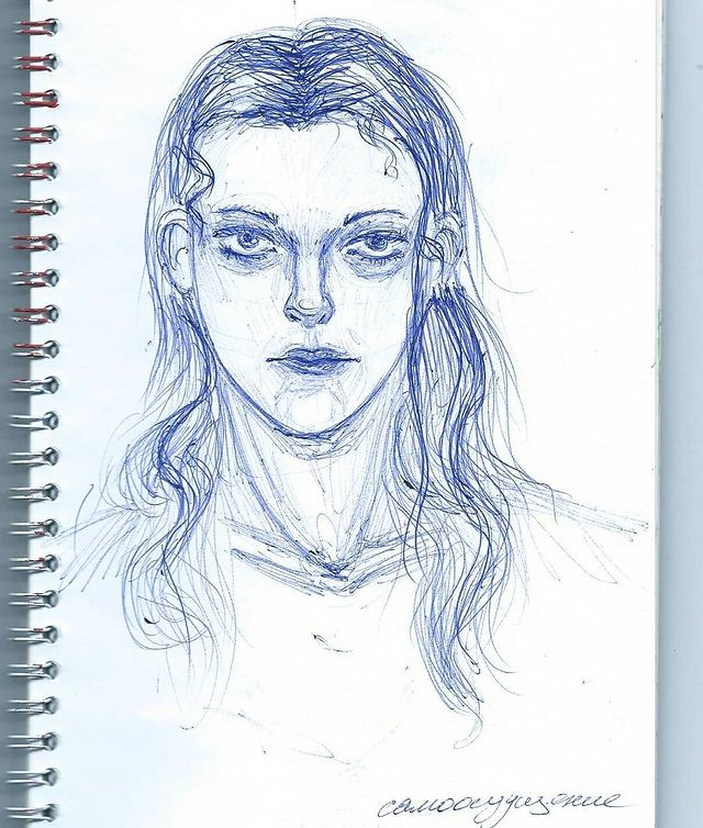 veks_chou в LOOKY. #chou_cabbage,#скетч,#скетчбук,#творчество,#рисунок,#sketch,#sketchbook,#artbook,#портрет,#рисунокручкой,#illustrationartist,#artist,#скетчинг,#art,#painting,#instaart,#instalike,#drawing,#drawingoftheday,#mylife,#графика,#artist,#mood. Нарисовала ручкой св...