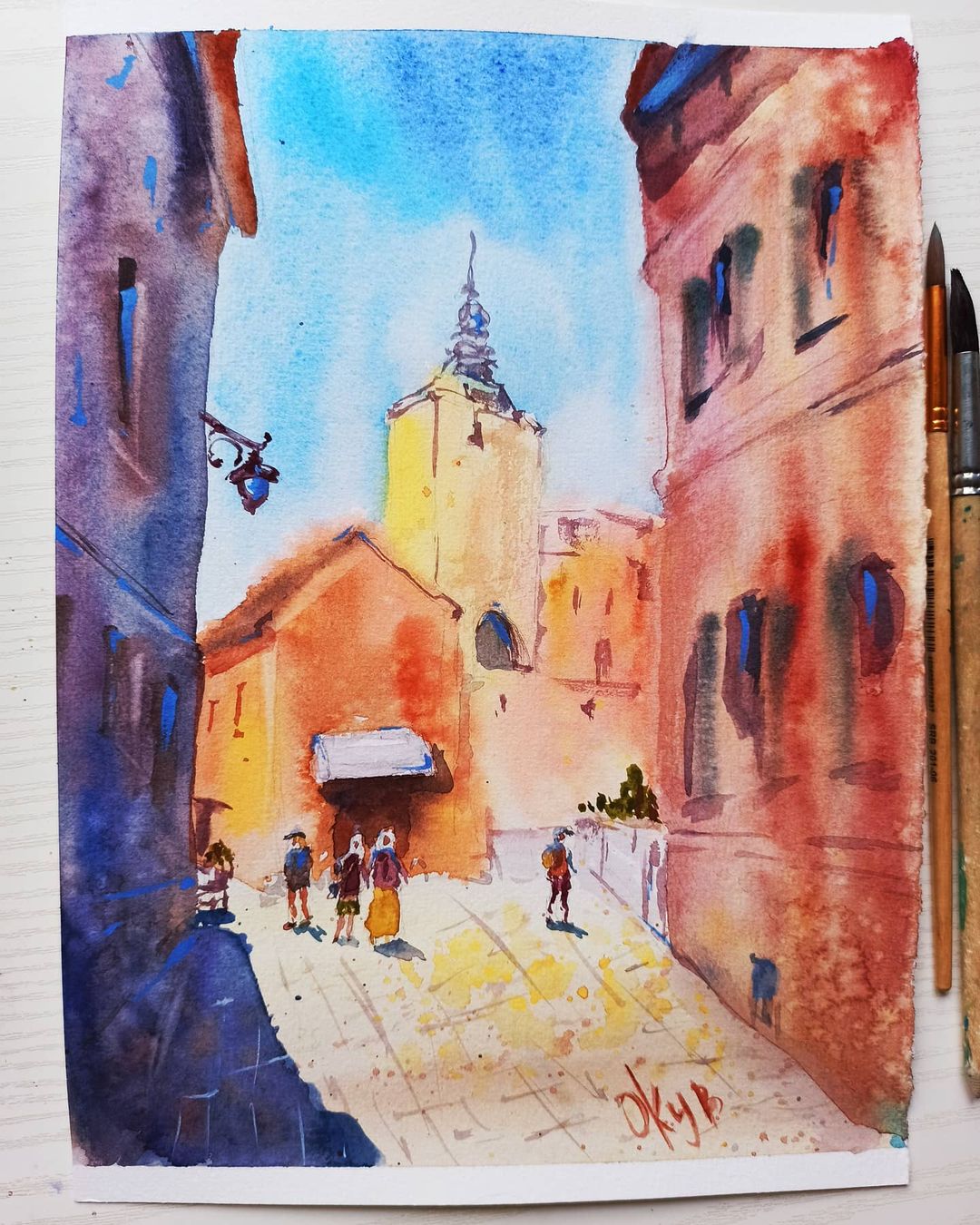 oksanakostikova_art в LOOKY — Терракотовый город Руссильон с вдохновляющей @nadja.leutloff