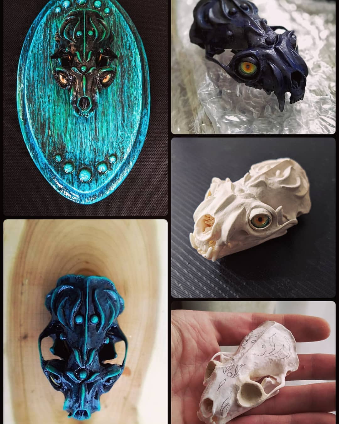 oleg_lll_ в LOOKY — Этапы прошлого черепка) #bones #handmade #hendmadedecor #art