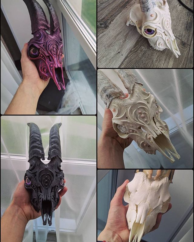 oleg_lll_ in LOOKY. #art,#artist,#bones,#bonesart,#polimerclayart,#polimerclay,#gothicart,#gothic,#photo,#photography,#hendmadedecor,#handmade. Процесс создания... ...