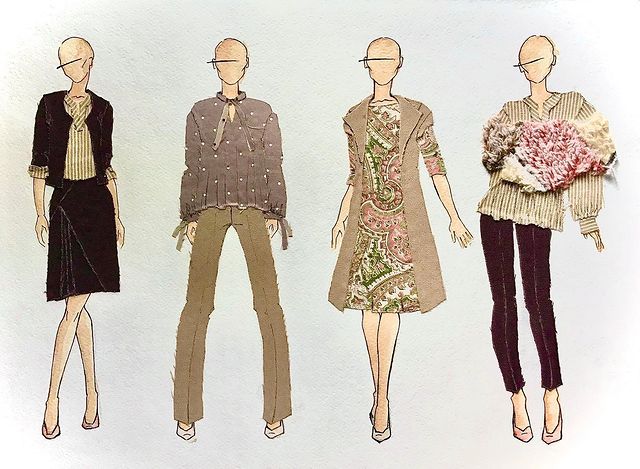 shigure.art в LOOKY. #fashionillustration,#fashionillustrator,#fashionsketch,#fashioncollage,#fashioncollages,#фэшниллюстрация. Эскизы капсульной ко...