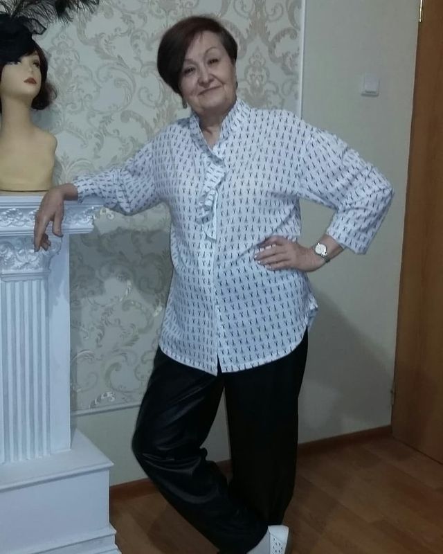 khloponinasvetlana в LOOKY. #шью_ткани_runatex. Вот такая блуза-руба...
