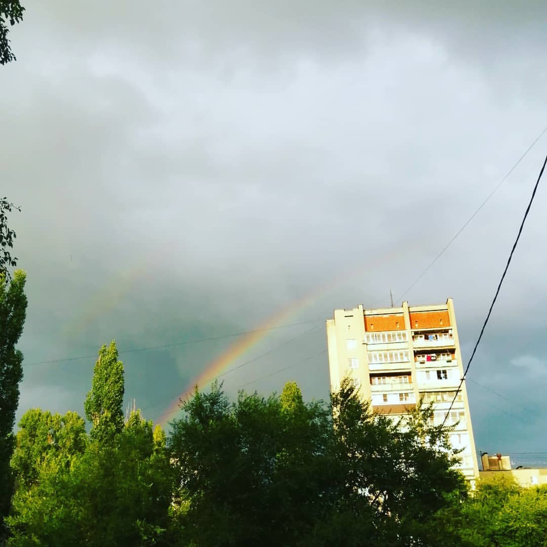 beresneva_margarita в LOOKY — Сегодня аж две радуги сияли над моим домом)