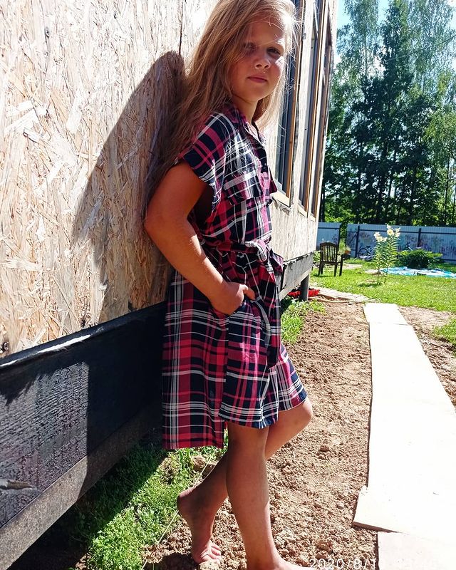 alexa_dubinina в LOOKY. #шьюсама,#платьедочке,#шьюназаказ. Платье-рубашка "Анге...