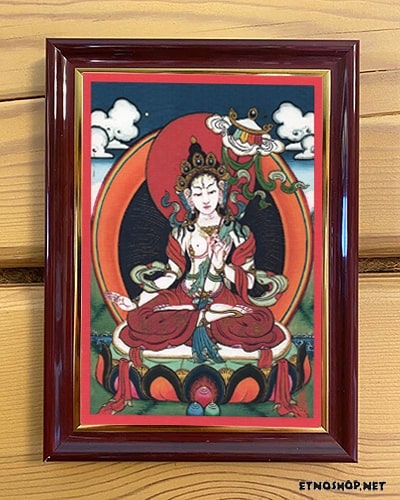 shamanstvo5 в LOOKY. #иконатанка#буддизм,#шаманизм#шаман#цагаан#шухэрт#тара,#белозонтичная,#магазин,#шаманскийатрибут,#shamanism#shaman,#magicrituale#rituale,#обряд#ритуал,#подношения#символ,#благополучие,#белаятара. ИКОНА-ТАНКА "ЦАГААН ...