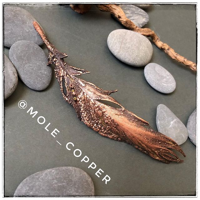 mole_copper в LOOKY. #гальваника,#гальванопластика,#брошь,#украшениеизмеди,#украшения,#счастьеесть,#изобилие,#анапа,#украшенияручнойработы,#ручнаяработа,#медь,#медьручнойработы,#подарок. ⠀
Брошь . Перо в кра...
