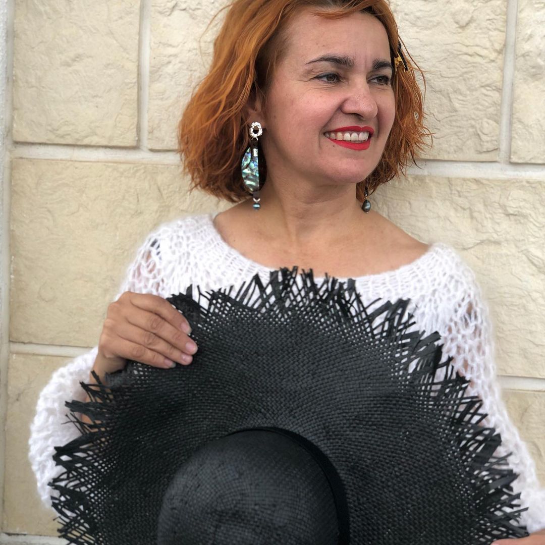 tsdesignshop в LOOKY — Серьги из гелиотиса, жемчуга, кожи и родированной фурнитуры