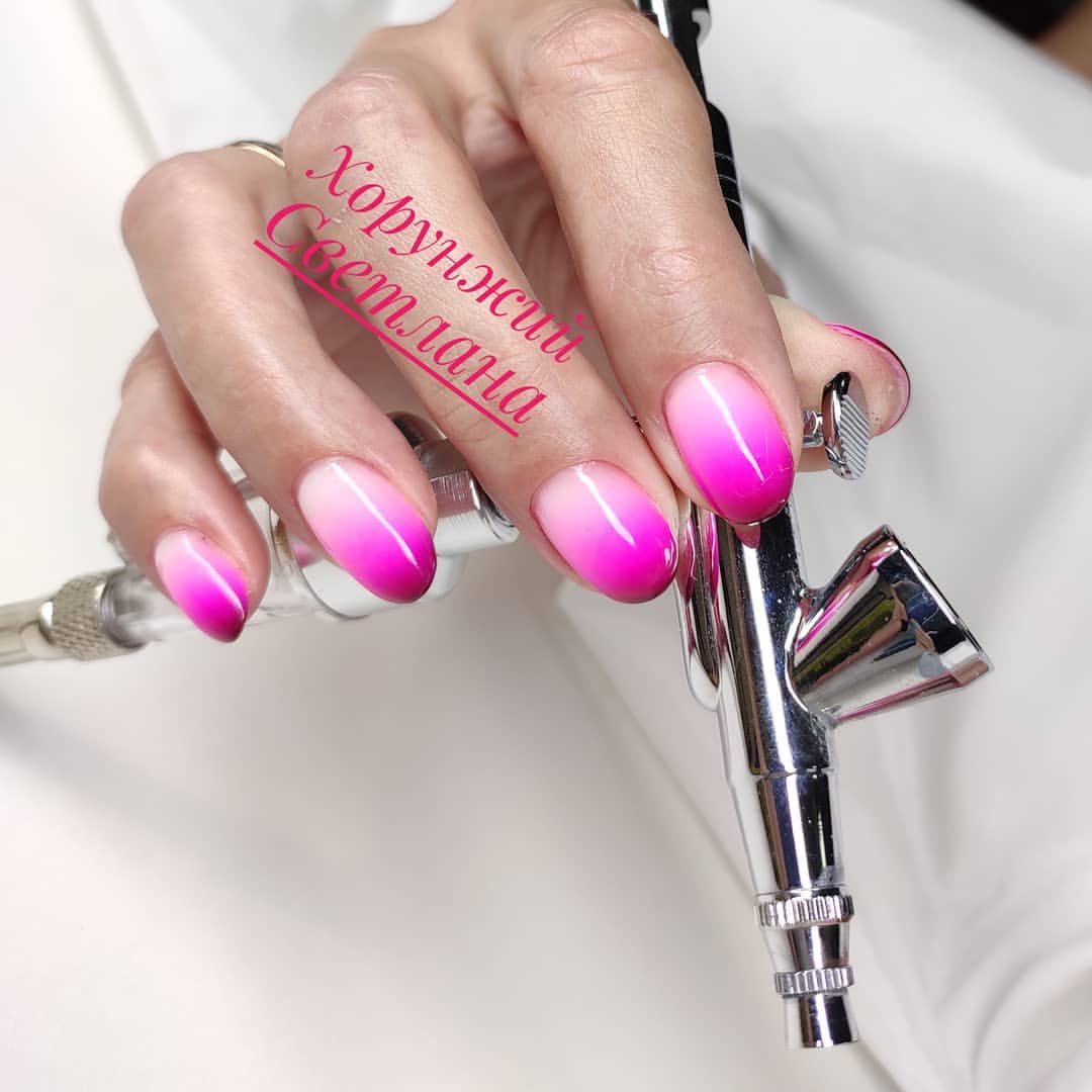 svetlana.nail.krasnodar в LOOKY — Комбинированный маникюр. Покрытие гель лаком. Градиент. #ман