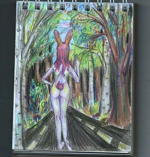 veks_chou в LOOKY. #рисунок,#скетчбук,#sketchbook,#sketchbookdrawing,#заяц,#карандаш,#творчество,#рисуноккарандашами,#ломакинаглянь,#chou_cabbage,#characterdesign,#characterillustration,#наброски. Картину назвала на с...