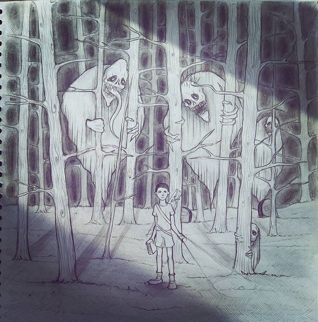 oleg_lll_ in LOOKY. #art,#artist,#gothicart,#grafica,#monster,#scetch,#photo,#dark,#darkart,#night,#mistic. Вот и работка после ...