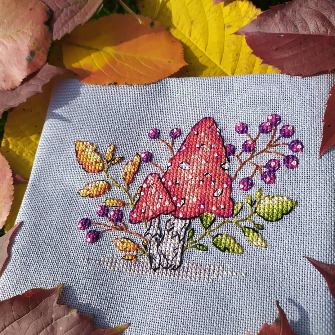 elenamoinsk в LOOKY. #вышиваю,#вышивкакрестиком,#crossstitch,#crossstitching,#вышивальныйманьяк,#вышиваютнетолькобабушки. Еще немного мухоморо...