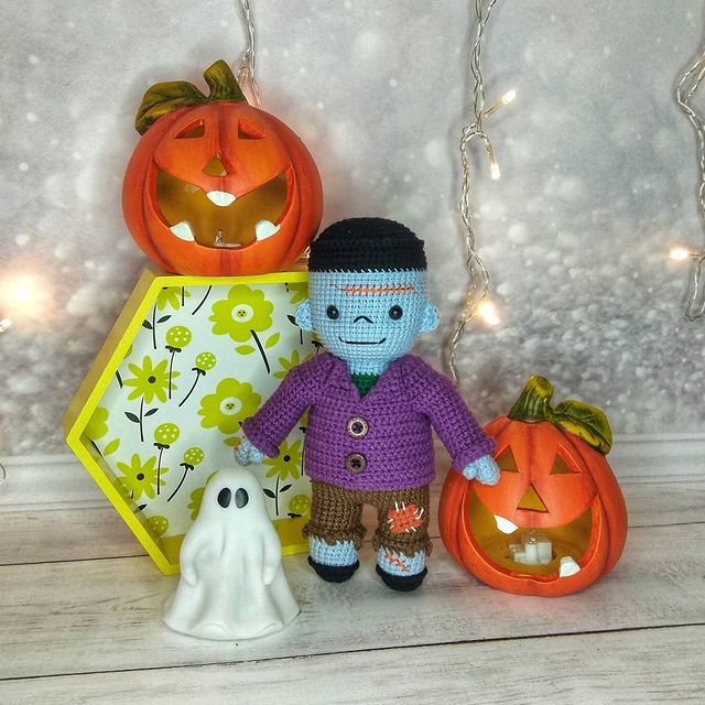 handmade_by_bespalovanadezhda в LOOKY. #СанктПетербург,#Питер,#Ленинградскаяобласть,#Мга,#45км,#дача45км,#приведение,#монстрФрэнки,#миниФранкенштейн,#Франкенштейн,#Frankenstein,#тыква,#хэллоуин,#halloween,#вяжутнетолькобабушки,#вязаниекрючком,#вязание,#вязанаяигрушка,#рукоделие,#ручнаяработа,#амигуруми,#amigurumi,#handmade,#crochet,#crochettoys,#yarnart,#yarnartjeans,#октябрь,#2020. Монстр Фрэнки @kseni...