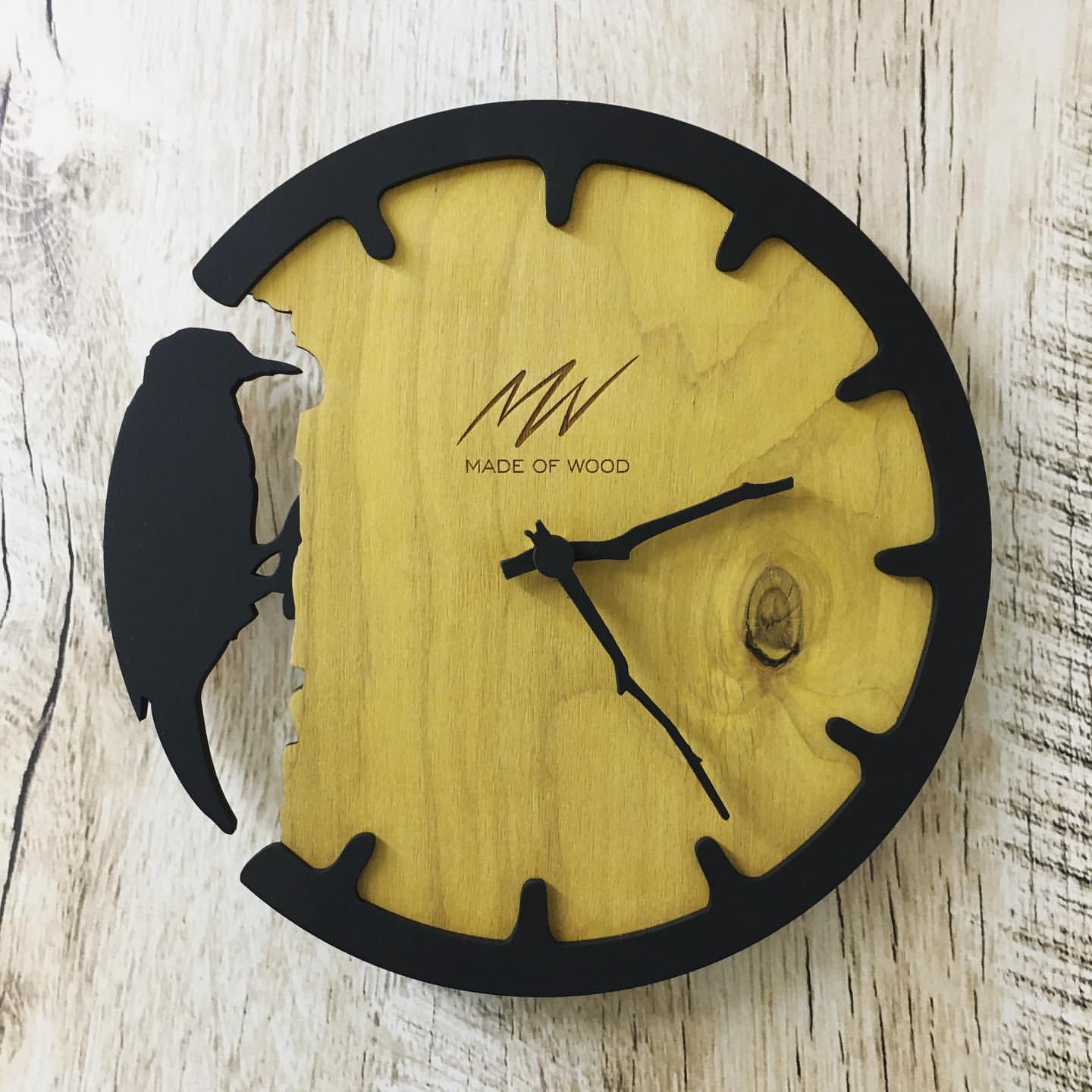 moonwood.rus в LOOKY. #изделияиздерева,#эксклюзивныечасы,#подаркииздерева,#подарки,#настенныечасы,#часыиздерева,#лучшееиздерева,#изделияиздереваназаказ. Часы с дятлом из дер...
