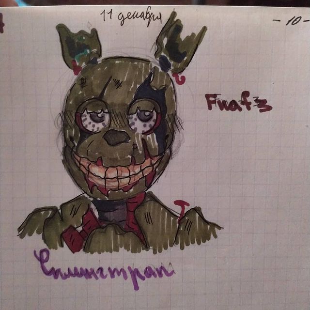 _misty_morning_ в LOOKY. #fnafart,#springtrap. #fnafart #springtrap