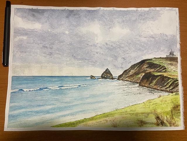 proximus5 в LOOKY. #акварель,#рисуемакварелью,#aquarelle,#painting,#primorye,#primorskykray,#невскаяпалитра. Южная оконечность мы...