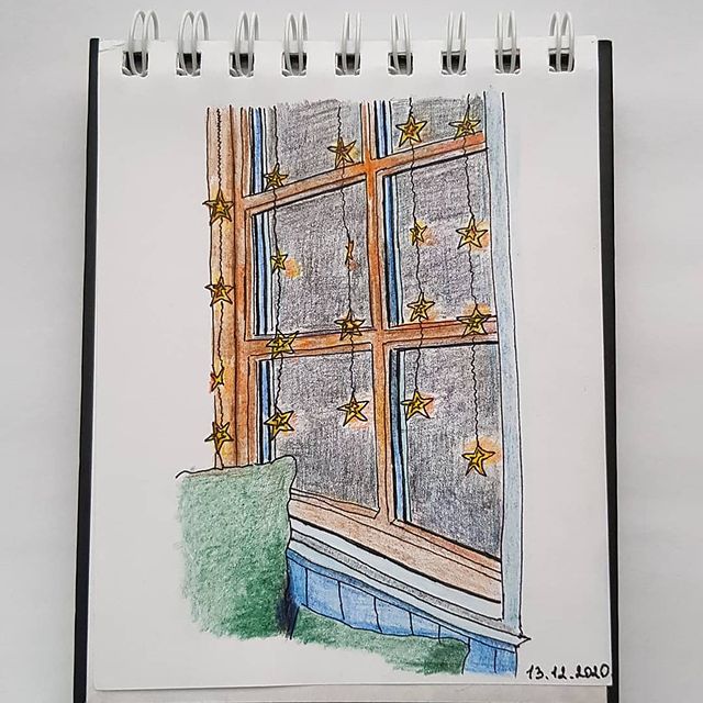 draw_attempts в LOOKY. #скетч_адвент_dreamanddraw,#мечтай_и_рисуй. Тема 13 дня - украше...