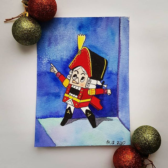 draw_attempts в LOOKY. #скетч_адвент_dreamanddraw,#мечтай_и_рисуй. День 14 - Щелкунчик ...